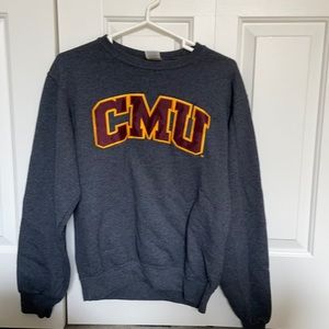 Thrifted CMU Crewneck